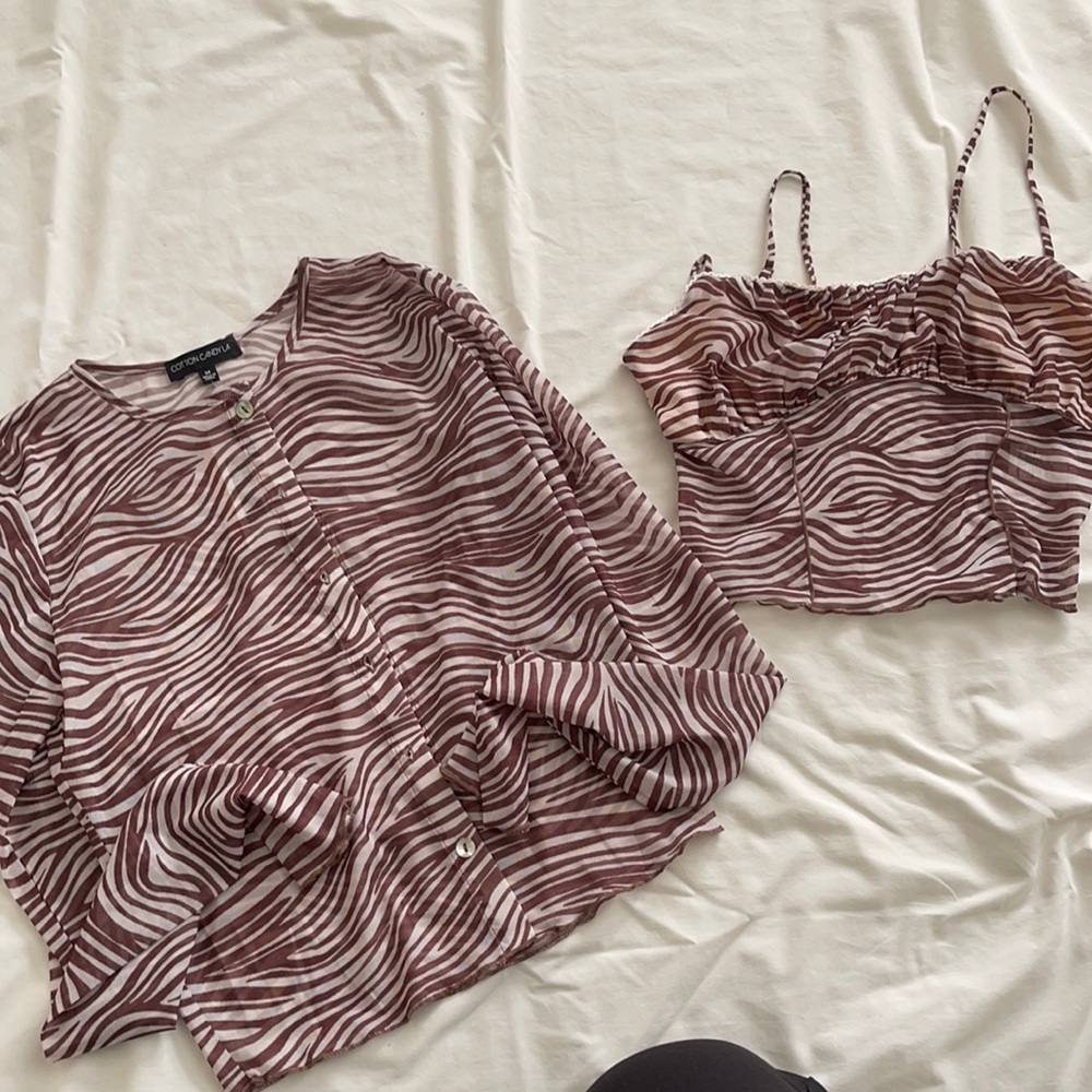 Cotton candy ocean breeze brown set